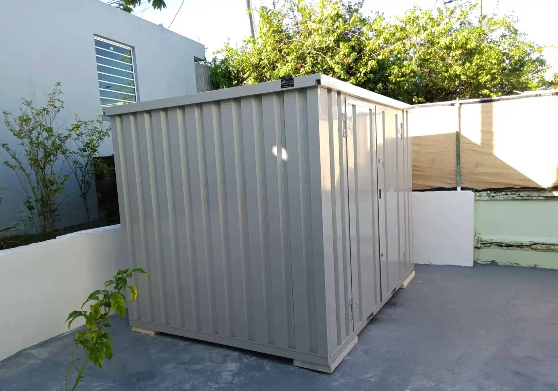 Weather-ready mobile storage container for secure daily outdoor use