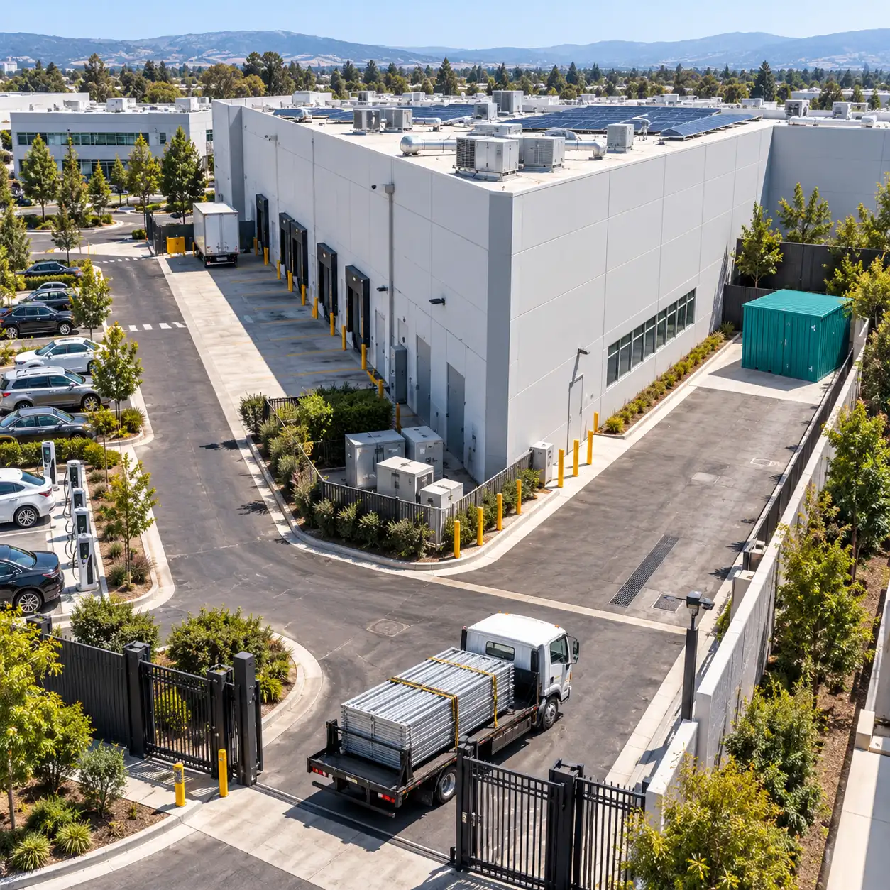 Flat pack storage containers for standardized multi-location deployment in San Jose